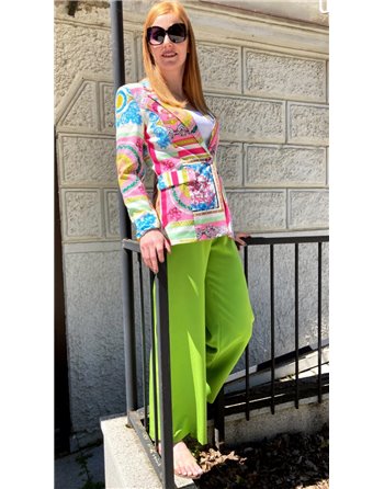 Farebné vzorované sako