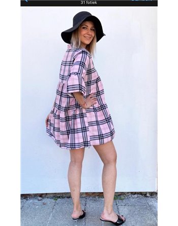 Vzorované krátke šaty