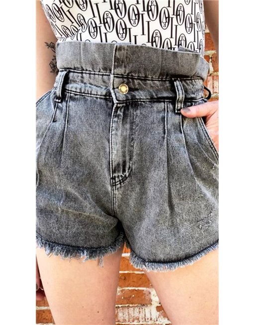 Rifľové kraťasy s vysokým pásom