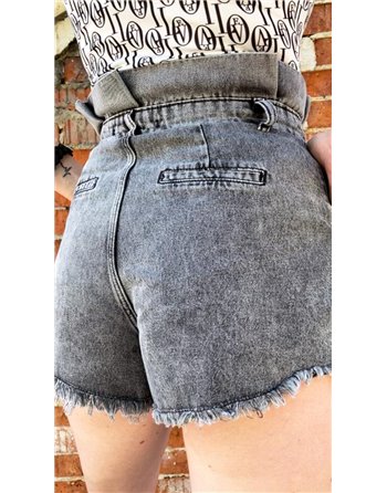 Rifľové kraťasy s vysokým pásom