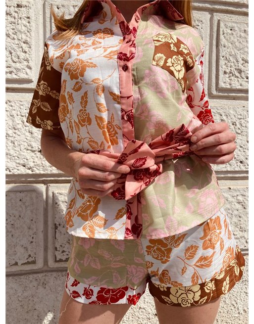 Vzorovaný kraťasový komplet