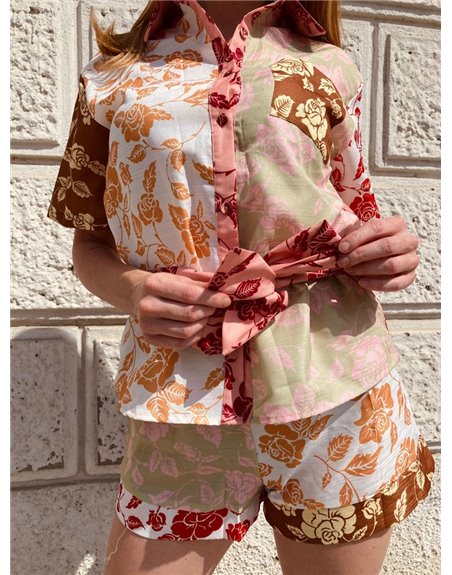 Vzorovaný kraťasový komplet