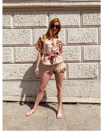 Vzorovaný kraťasový komplet