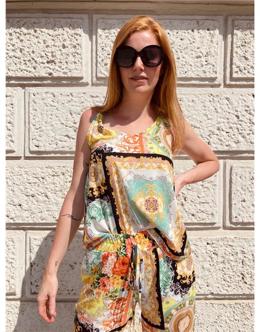 Letný nohavicový komplet so vzorom