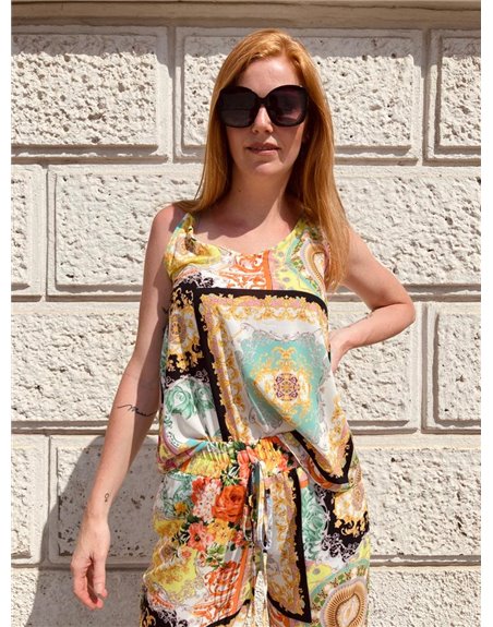 Letný nohavicový komplet so vzorom