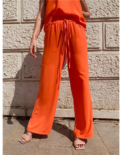 Letný saténový nohavicový komplet