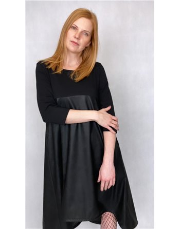 Šaty dlhé koženkové BRANDENBURG