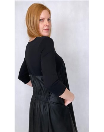 Šaty dlhé koženkové BRANDENBURG