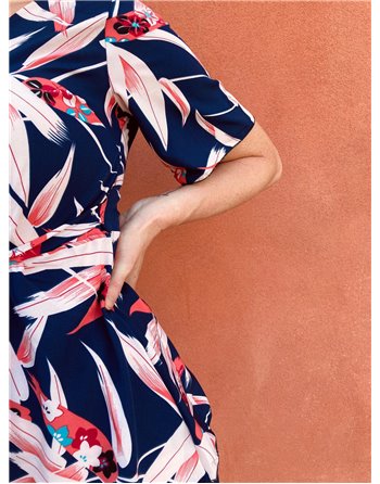 Saténový kraťasový komplet so vzorom