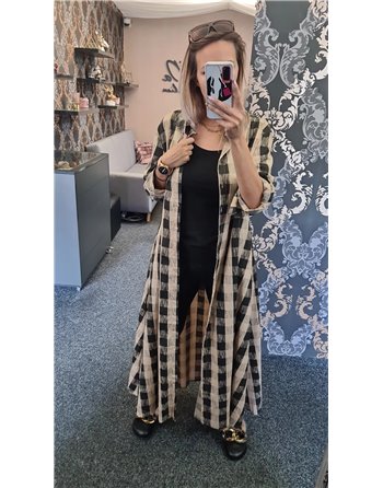 Košeľové karované šaty GIOVI