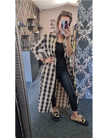 Košeľové karované šaty GIOVI