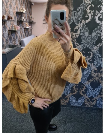 Dámsky úpletový pulovér s...