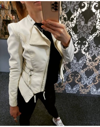 Koženková bunda krátka...