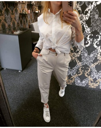 Kožené boyfriend nohavice...